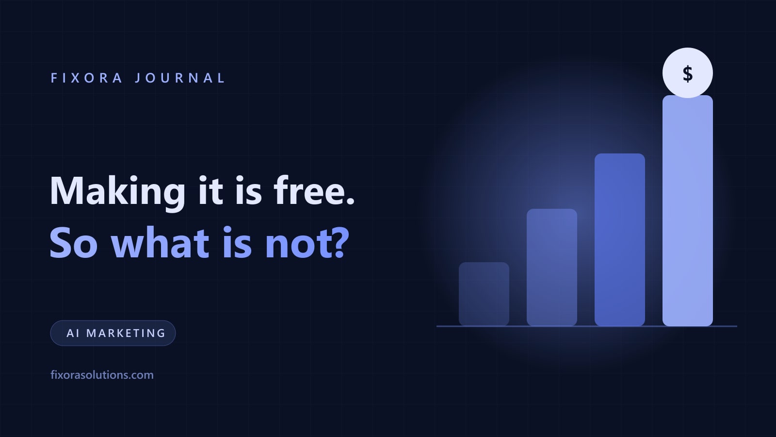 How AI is changing marketing in 2026, Fixora Journal banner
