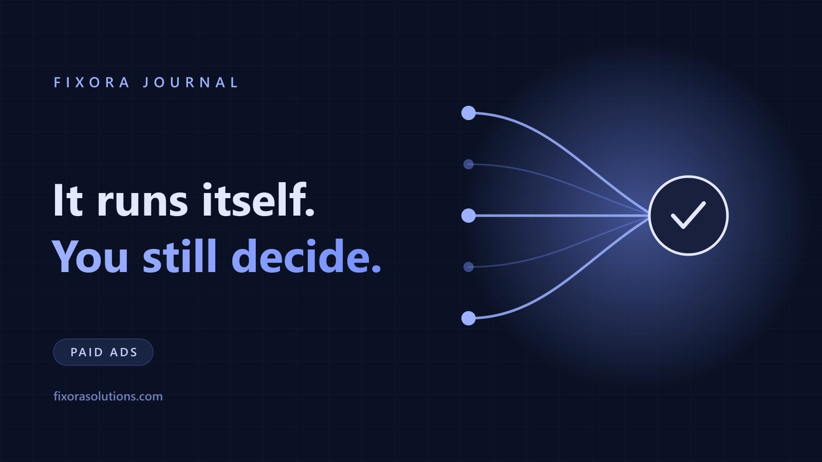 What advertisers still control in automated Google Ads, Fixora Journal banner