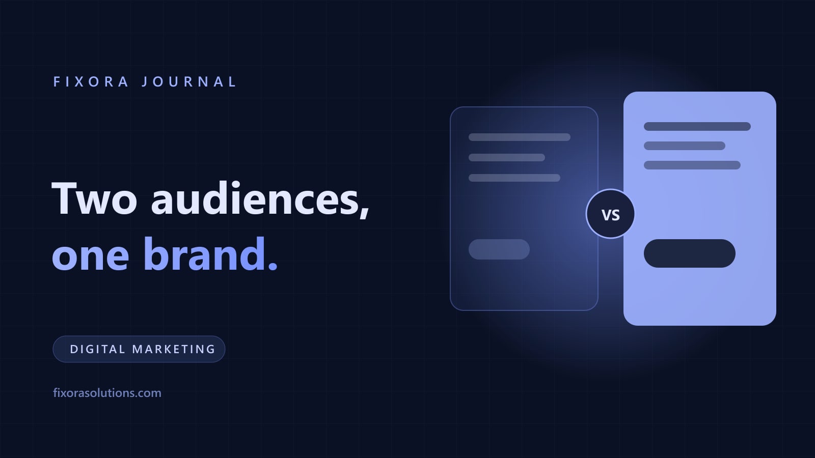 Recruitment agency marketing, Fixora Journal banner