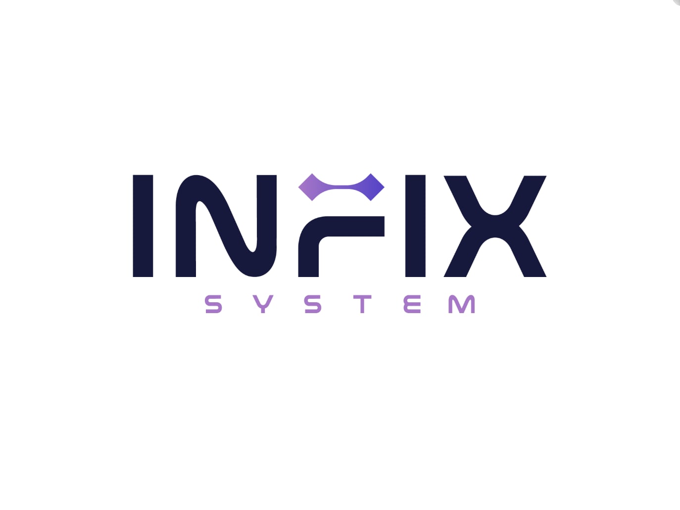 Infix System primary logo, the word INFIX with a connector forming the crossbar of the F